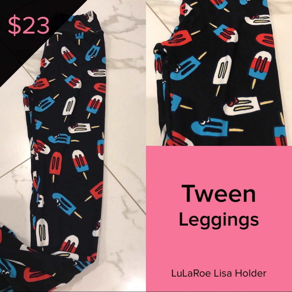Tween LuLaRoe Leggings American dreams collection